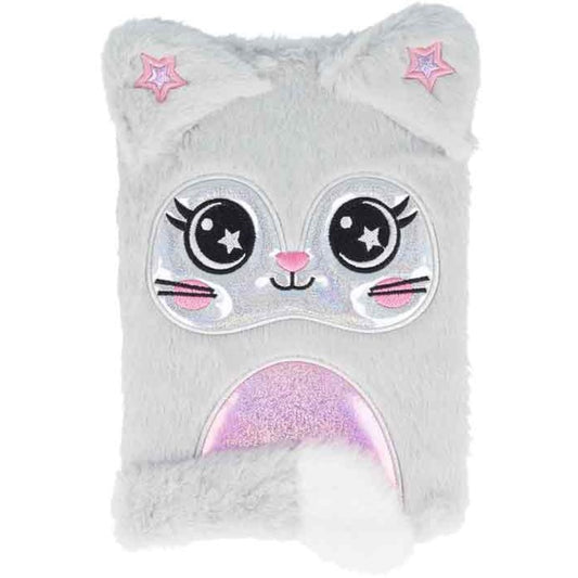 Notizbuch Cutie Katze hellgrau A5