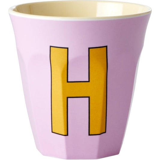 rice Melamin Buchstabenbecher - Pink - H