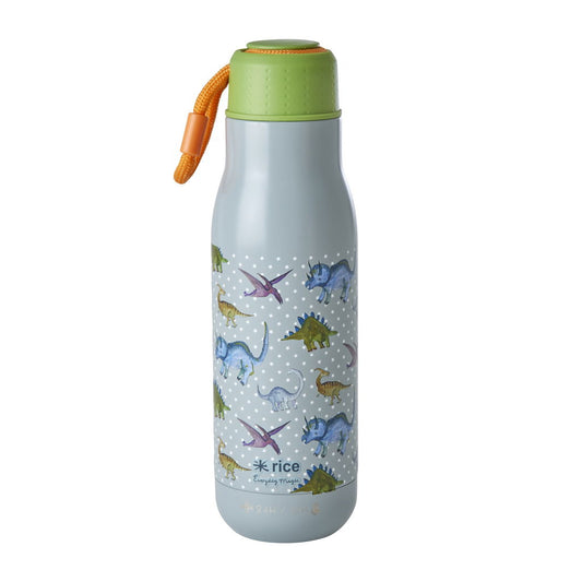rice Flasche - Graublau - New Dino Print