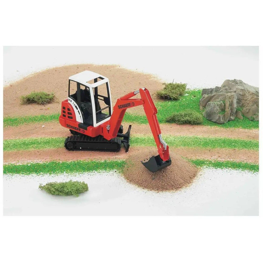 bruder Minibagger Schaeff HR16 rot 1:16