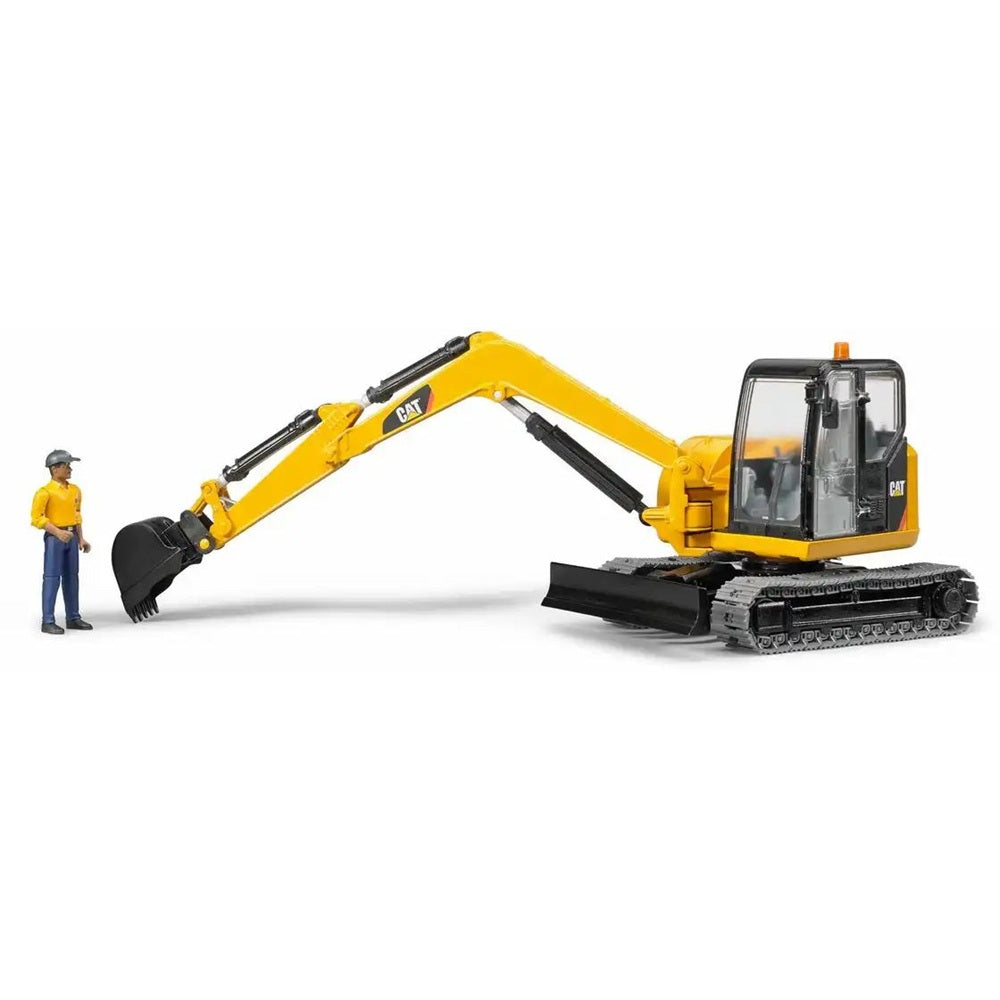bruder Minibagger Cat gelb 1:16