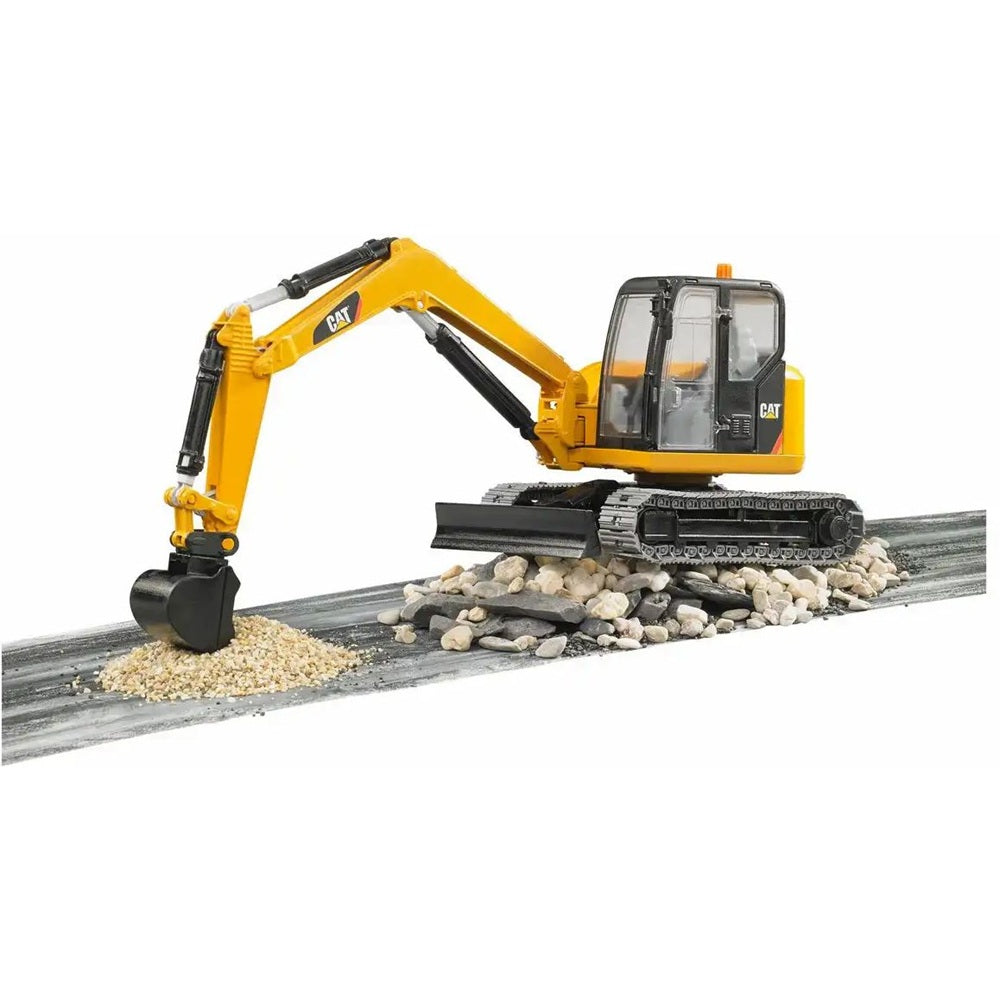 bruder Minibagger Cat gelb 1:16