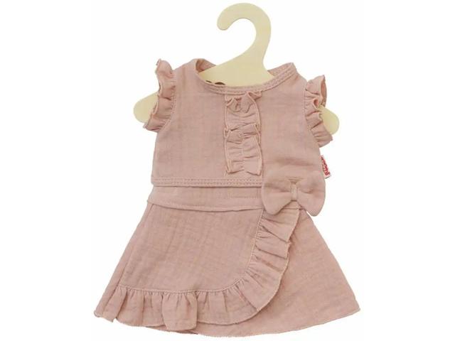 Puppen-Wickelrock Rüschen-Top rosé 28-35cm