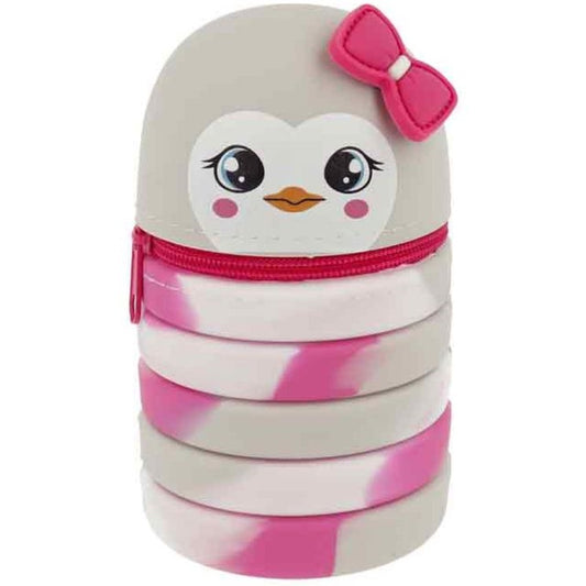 Pop up Mäppchen Cutie Pinguin grau