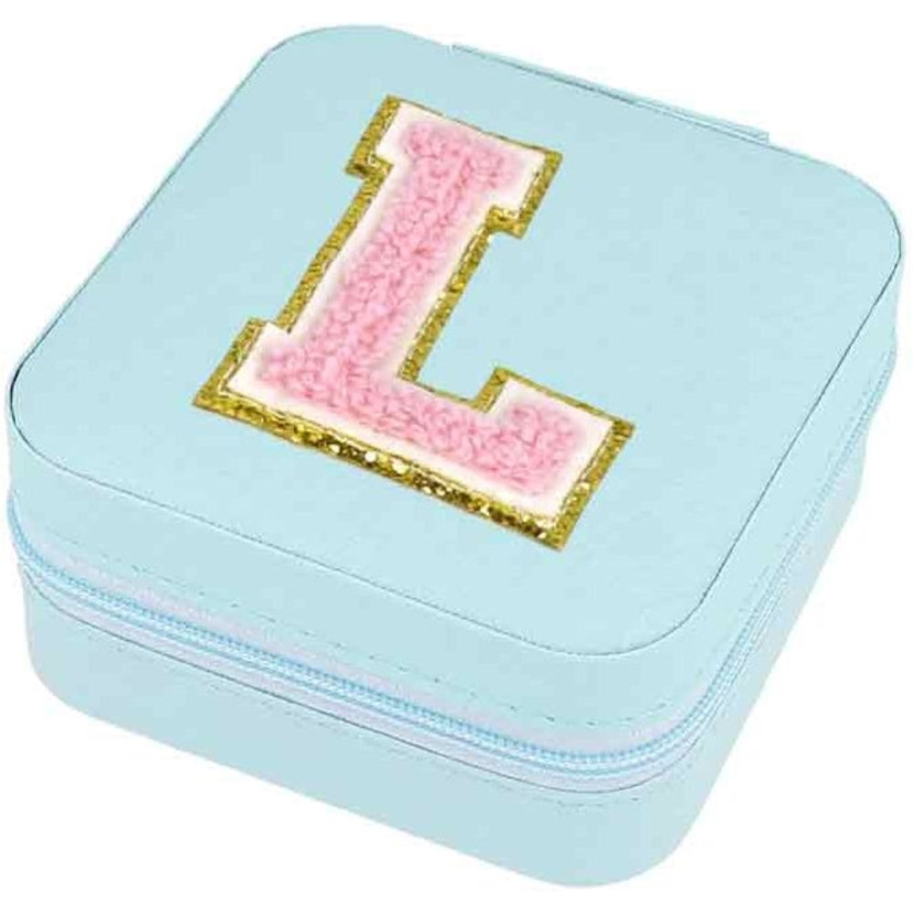 Schmuckbox Buchstabe L türkis