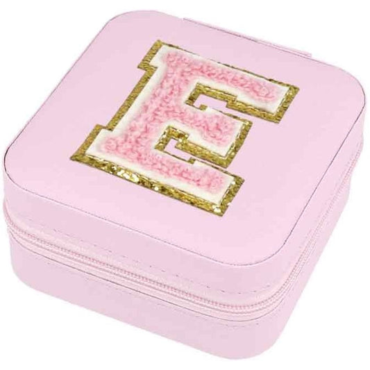 Schmuckbox Buchstabe E rosa