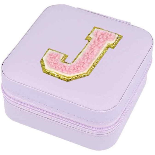 Schmuckbox Buchstabe J lila
