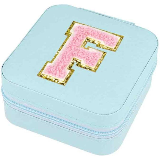 Schmuckbox Buchstabe F türkis