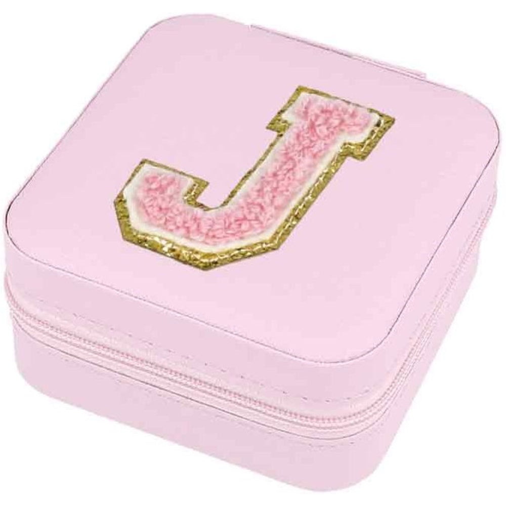 Schmuckbox Buchstabe J rosa