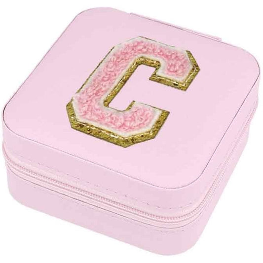 Schmuckbox Buchstabe C rosa