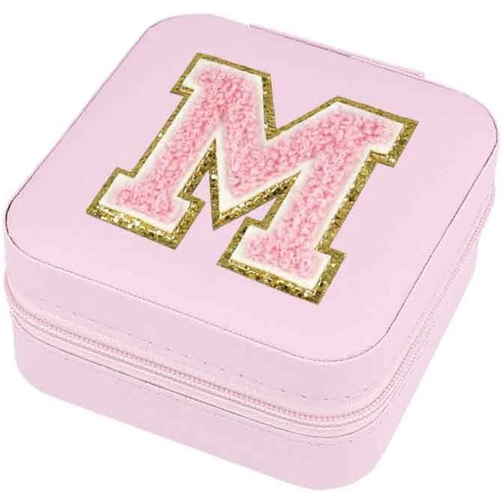 Schmuckbox Buchstabe M rosa