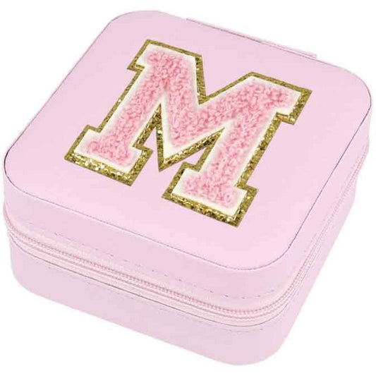 Schmuckbox Buchstabe M rosa