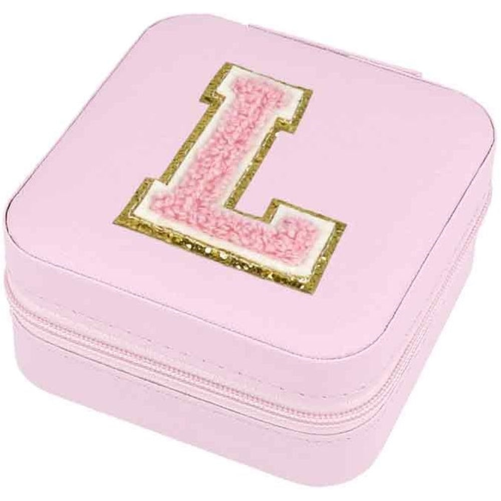 Schmuckbox Buchstabe L rosa