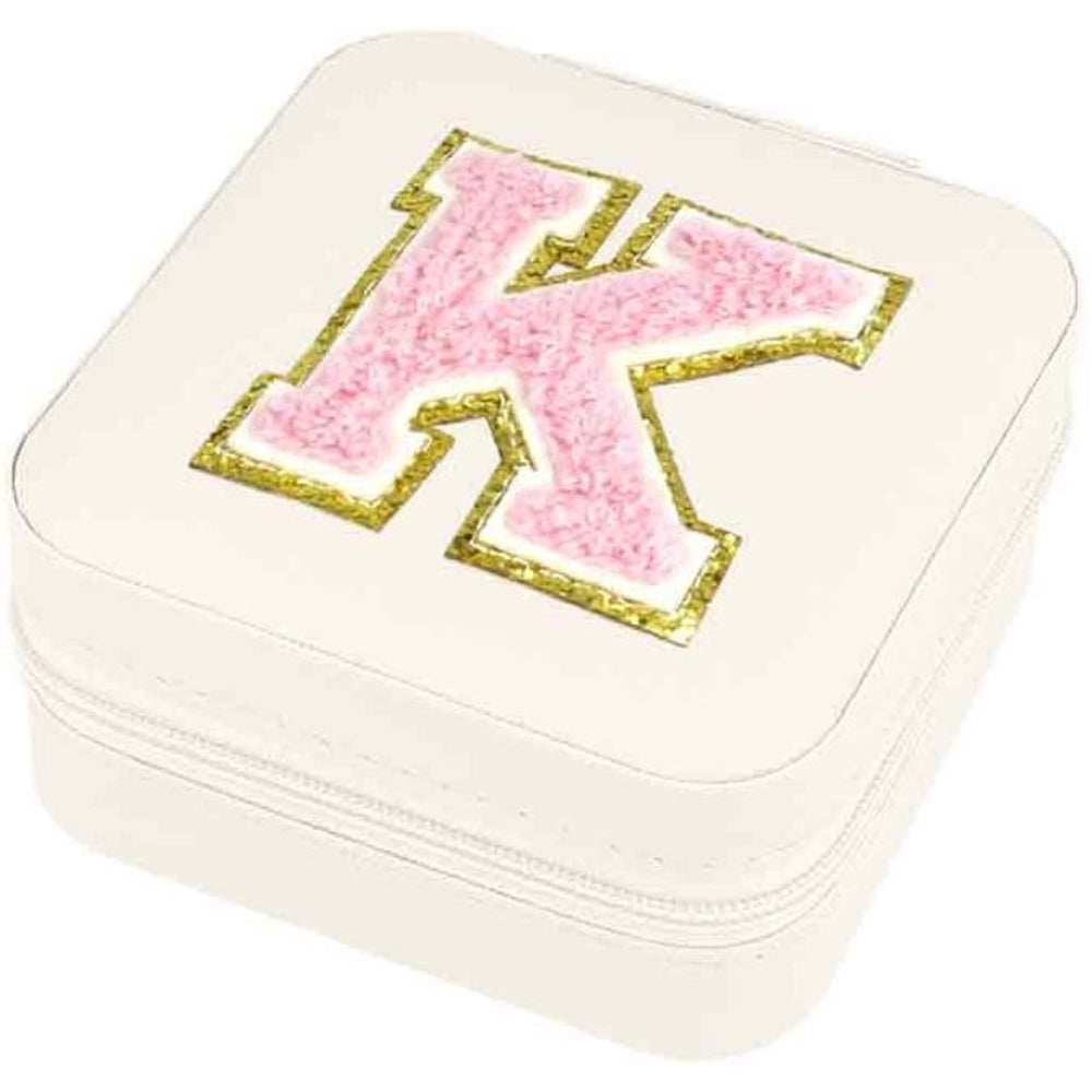 Schmuckbox Buchstabe K beige