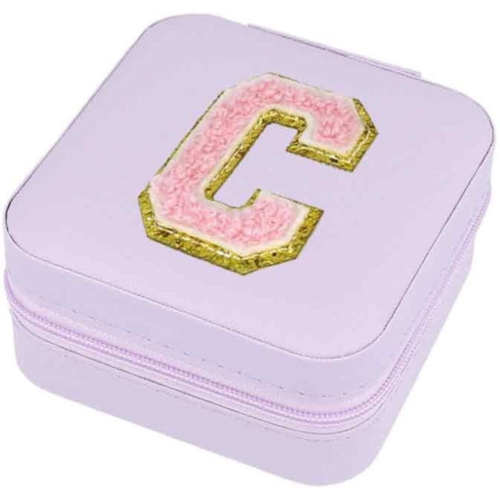 Schmuckbox Buchstabe C lila