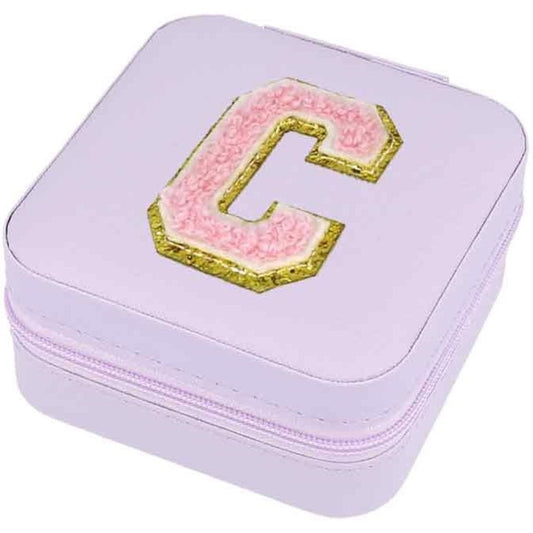 Schmuckbox Buchstabe C lila
