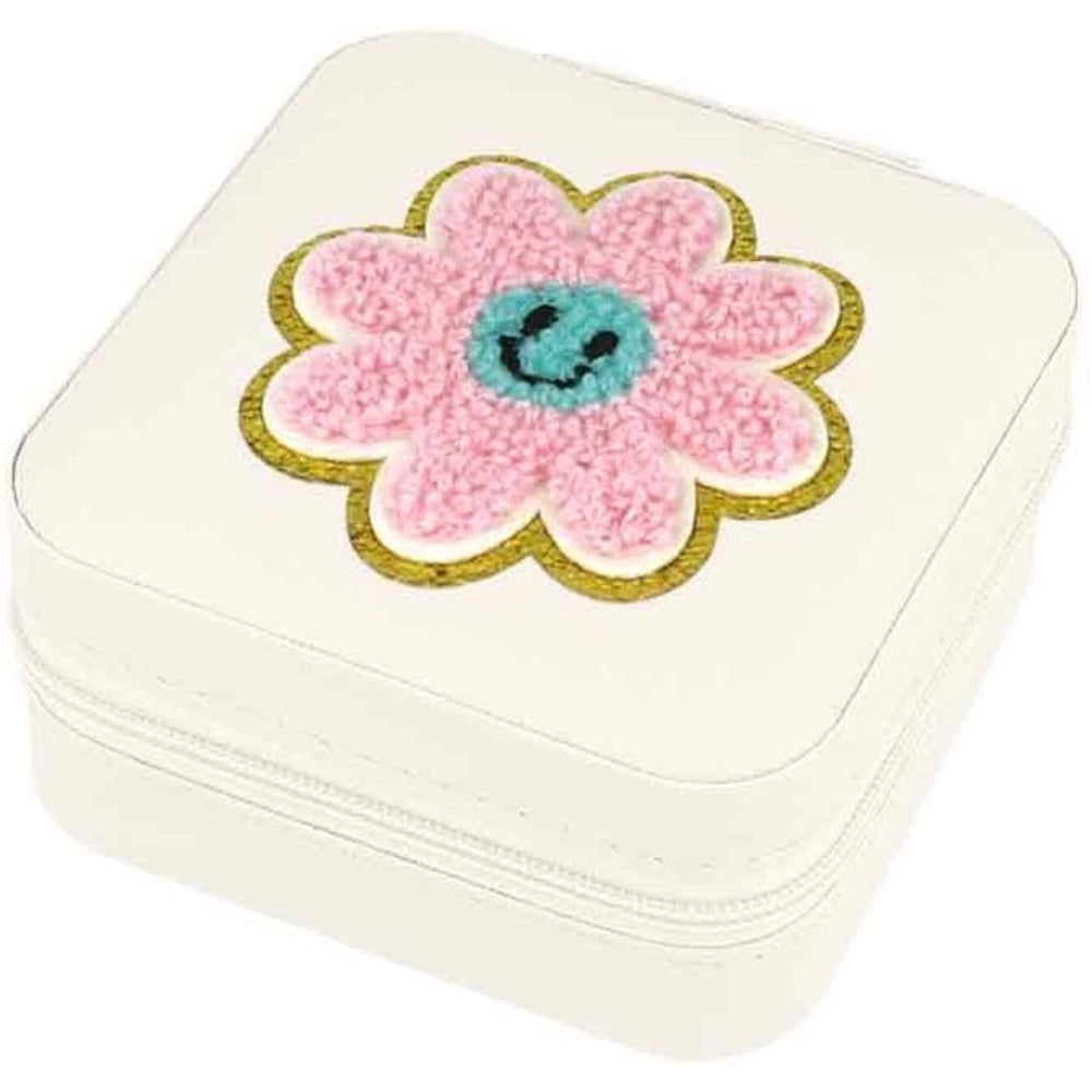 Schmuckbox Blume beige