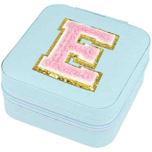 Schmuckbox Buchstabe E türkis
