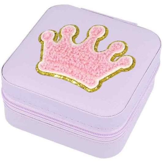Schmuckbox Krone lila