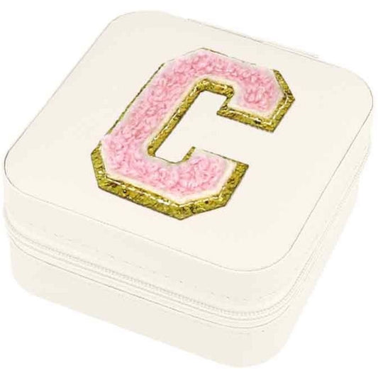 Schmuckbox Buchstabe C beige