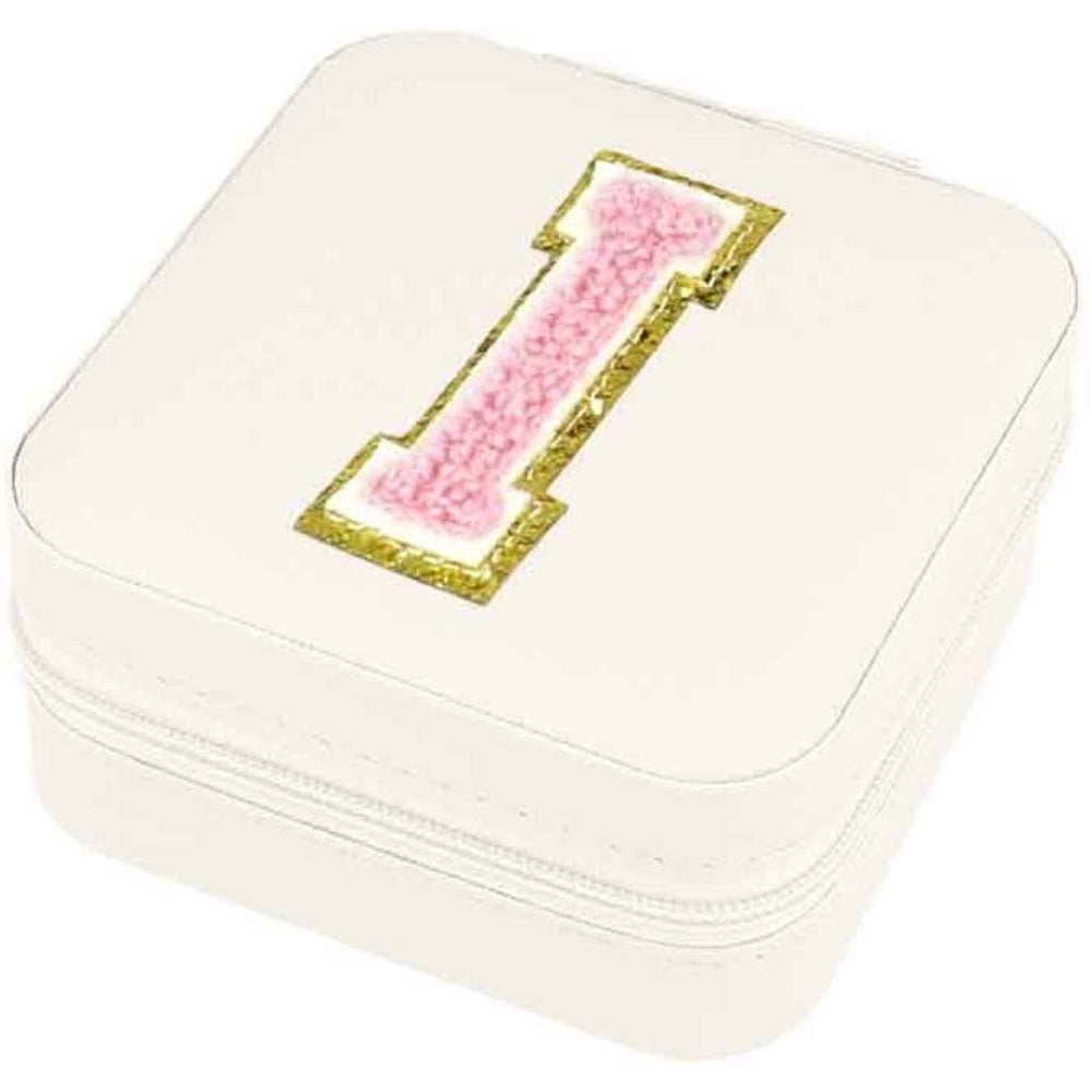 Schmuckbox Buchstabe I beige