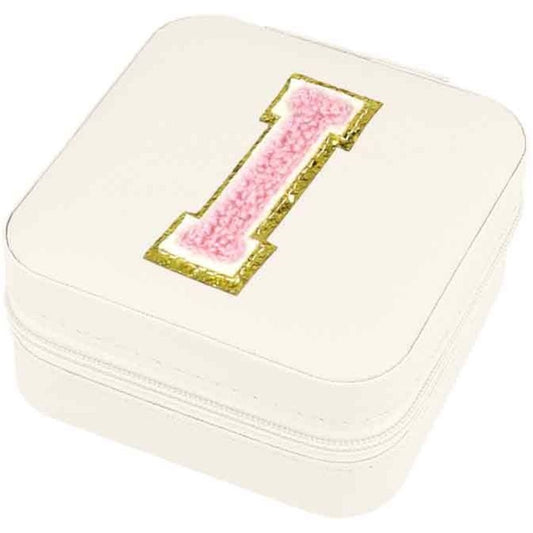 Schmuckbox Buchstabe I beige