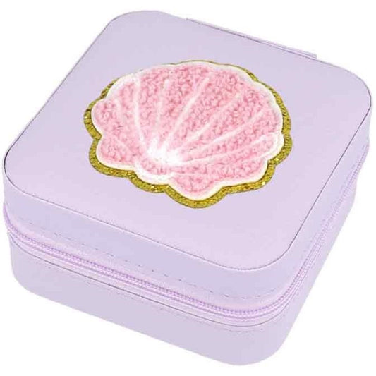 Schmuckbox Muschel lila