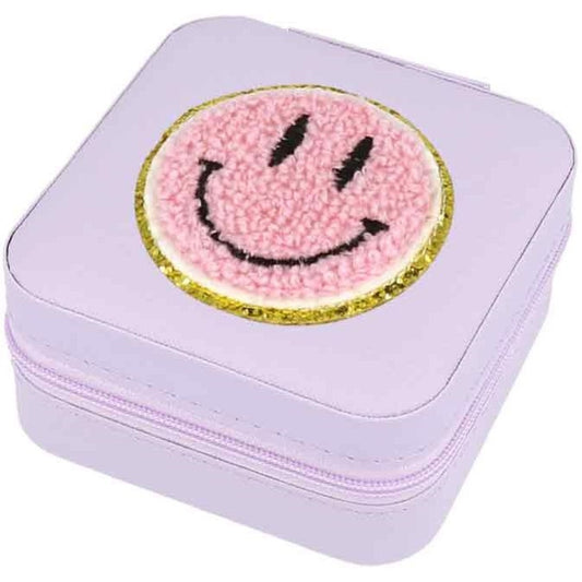 Schmuckbox Smiley lila