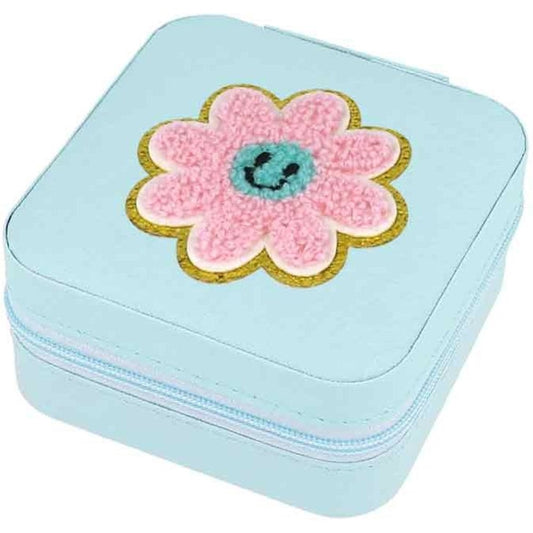 Schmuckbox Blume türkis