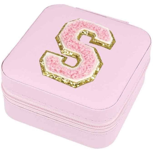 Schmuckbox Buchstabe S rosa