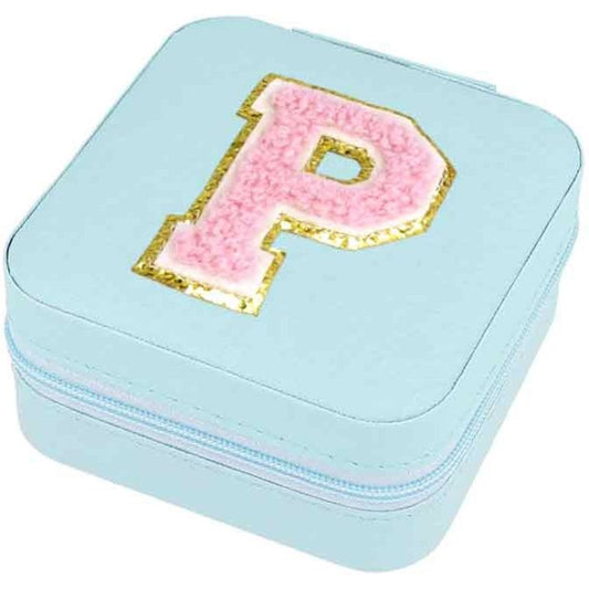 Schmuckbox Buchstabe P türkis