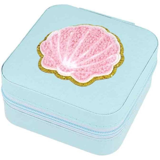 Schmuckbox Muschel türkis