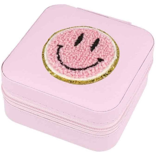 Schmuckbox Smiley rosa