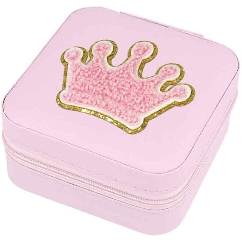 Schmuckbox Krone rosa