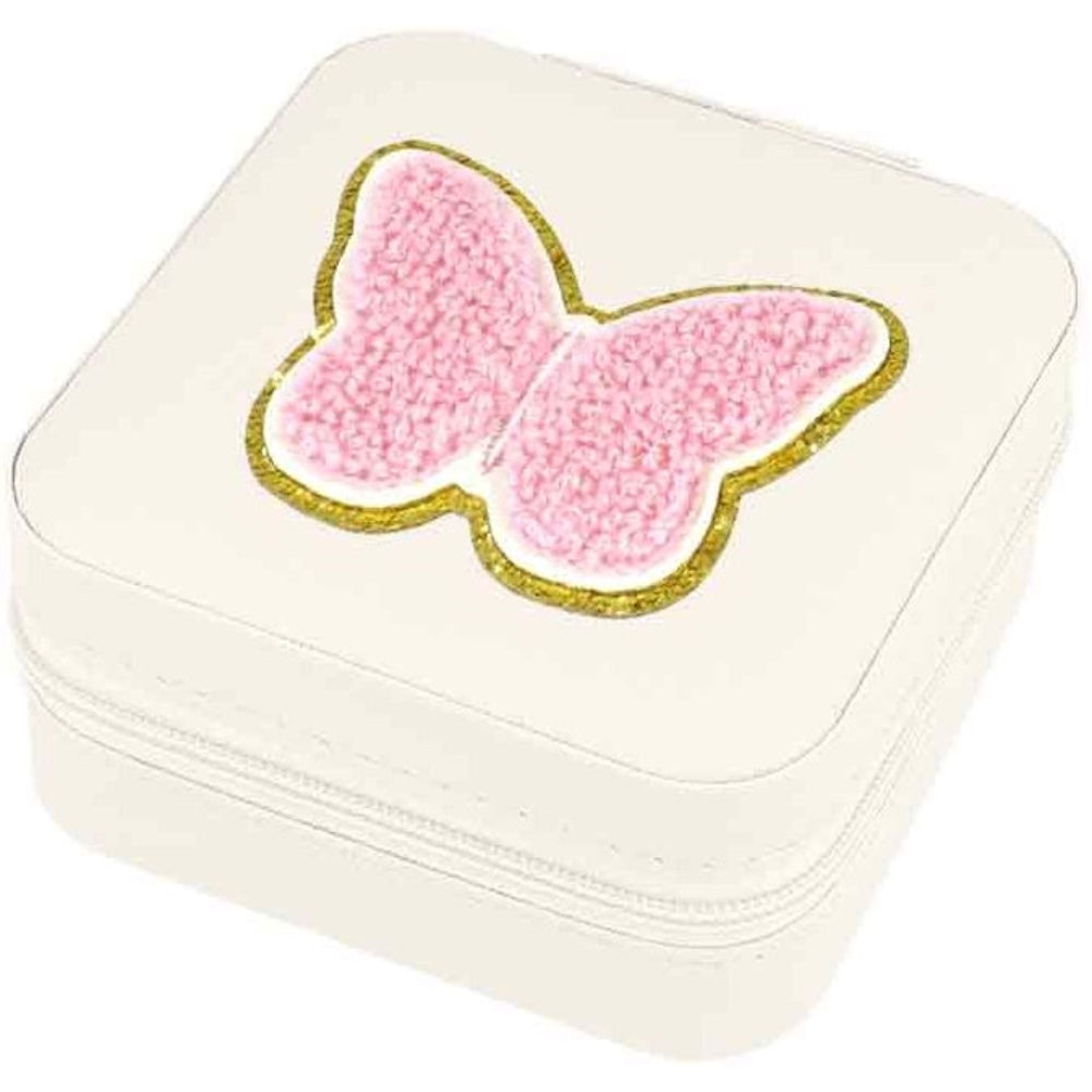 Schmuckbox Schmetterling beige