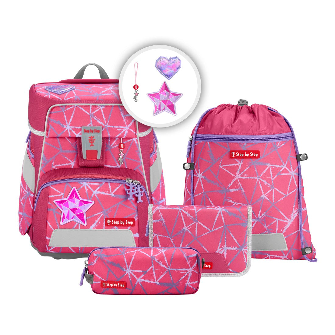 Step by Step SPACE Schulranzen-Set "Star Stella", 5-teilig
