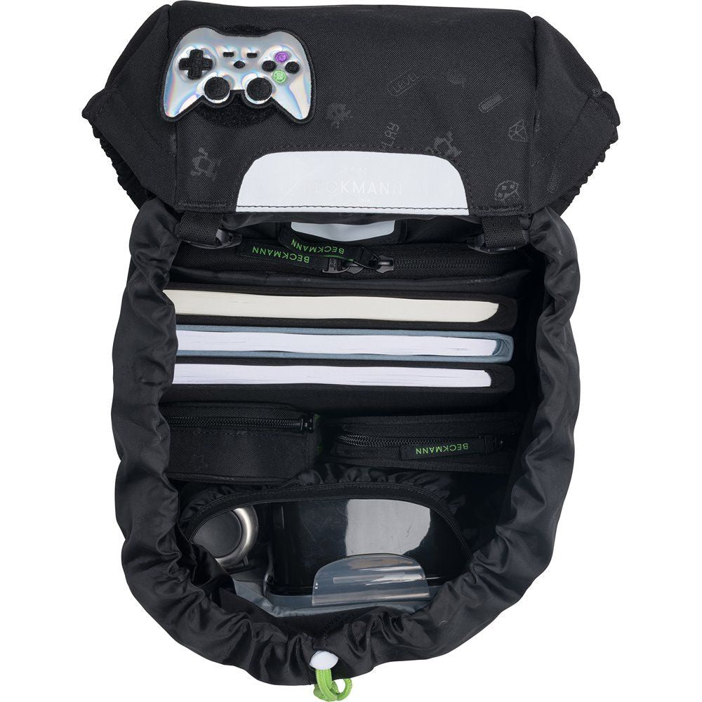 Beckmann Classic 22L Schulrucksack-Set 6tlg Pixel