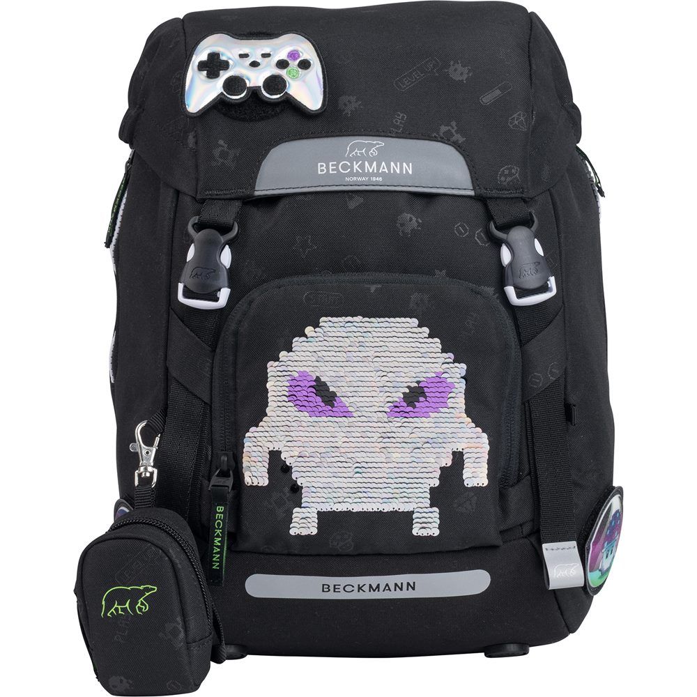 Beckmann Classic 22L Schulrucksack-Set 6tlg Pixel