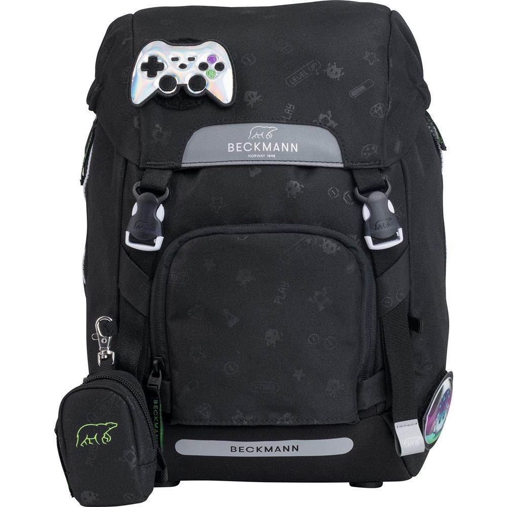 Beckmann Classic 22L Schulrucksack-Set 6tlg Pixel