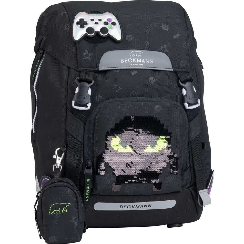 Beckmann Classic 22L Schulrucksack-Set 6tlg Pixel