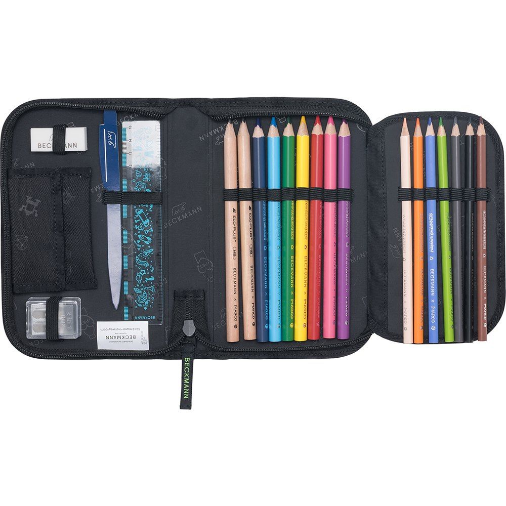 Beckmann Classic 22L Schulrucksack-Set 6tlg Pixel
