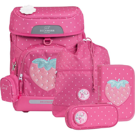 Beckmann Plus Air Schulranzen-Set 6tlg Strawberry