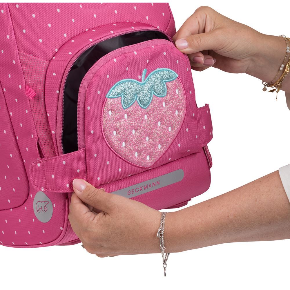 Beckmann Plus Air Schulranzen-Set 6tlg Strawberry