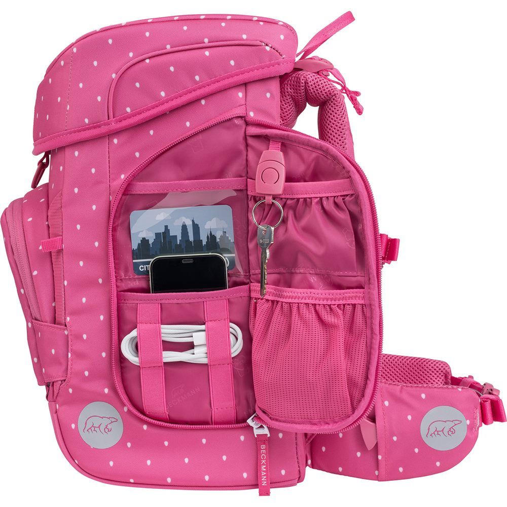 Beckmann Plus Air Schulranzen-Set 6tlg Strawberry