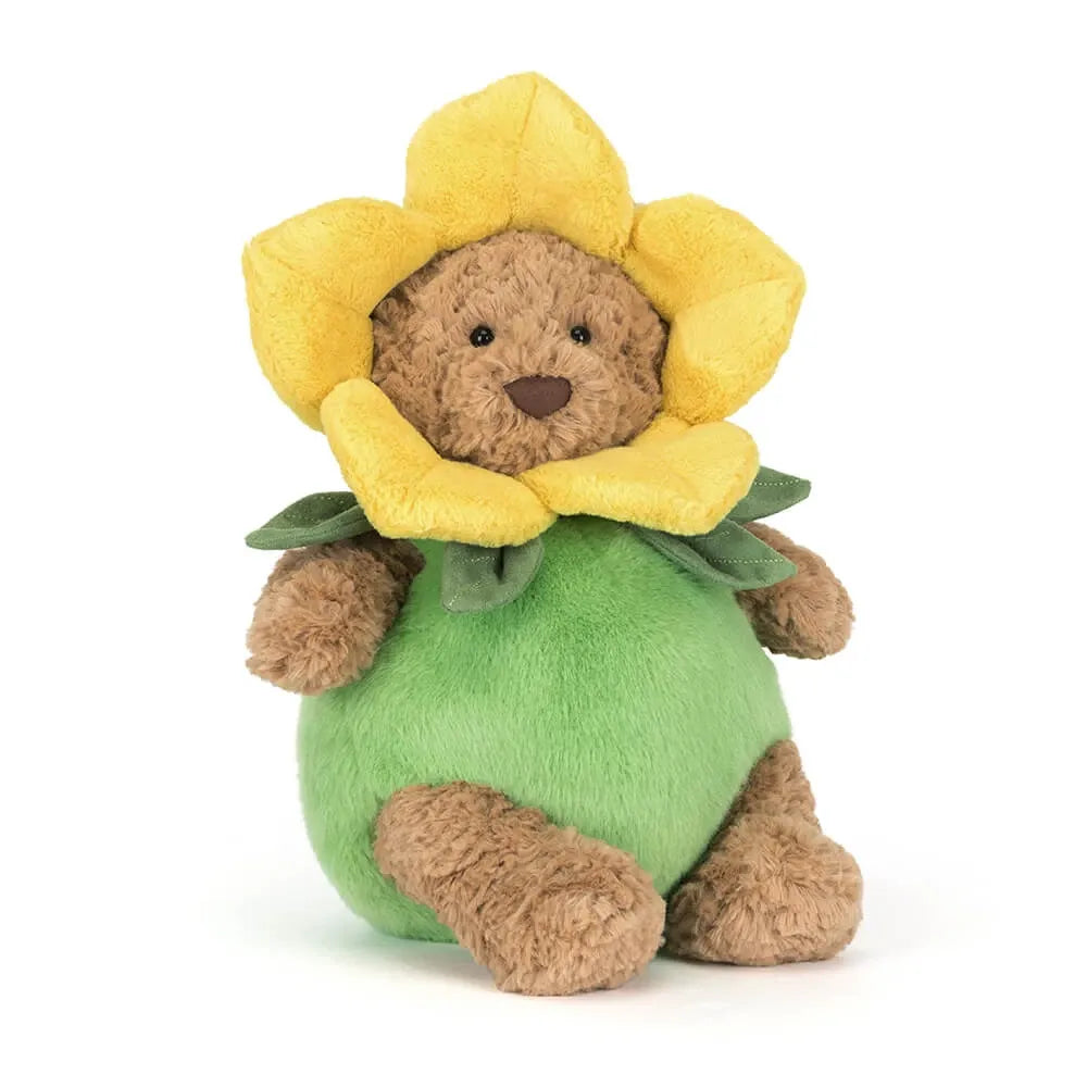 Jellycat Bartholomew Bear im Narzissenoutfit