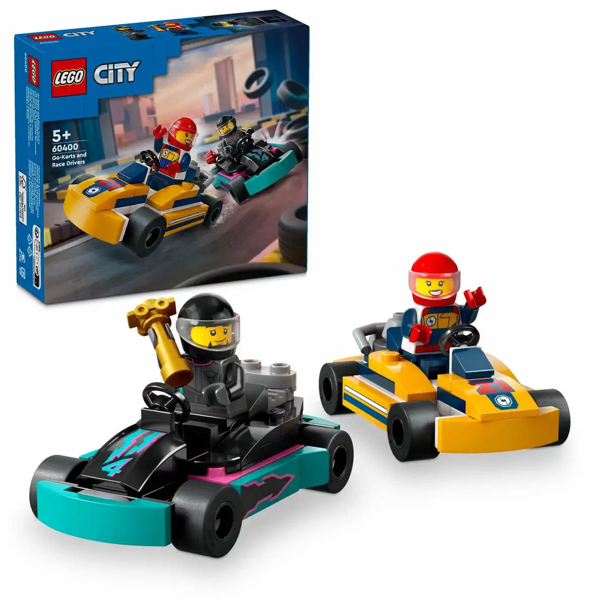 LEGO City Fahrzeuge Go-Karts mit Rennfahrern