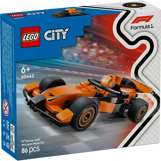 LEGO CITY F1 Rennfahrer mit McLaren Rennauto
