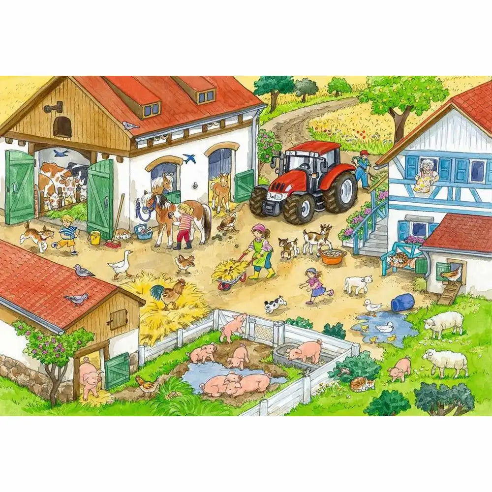 Ravensburger Puzzle 2 X 24 Teile Fröhliches Landleben