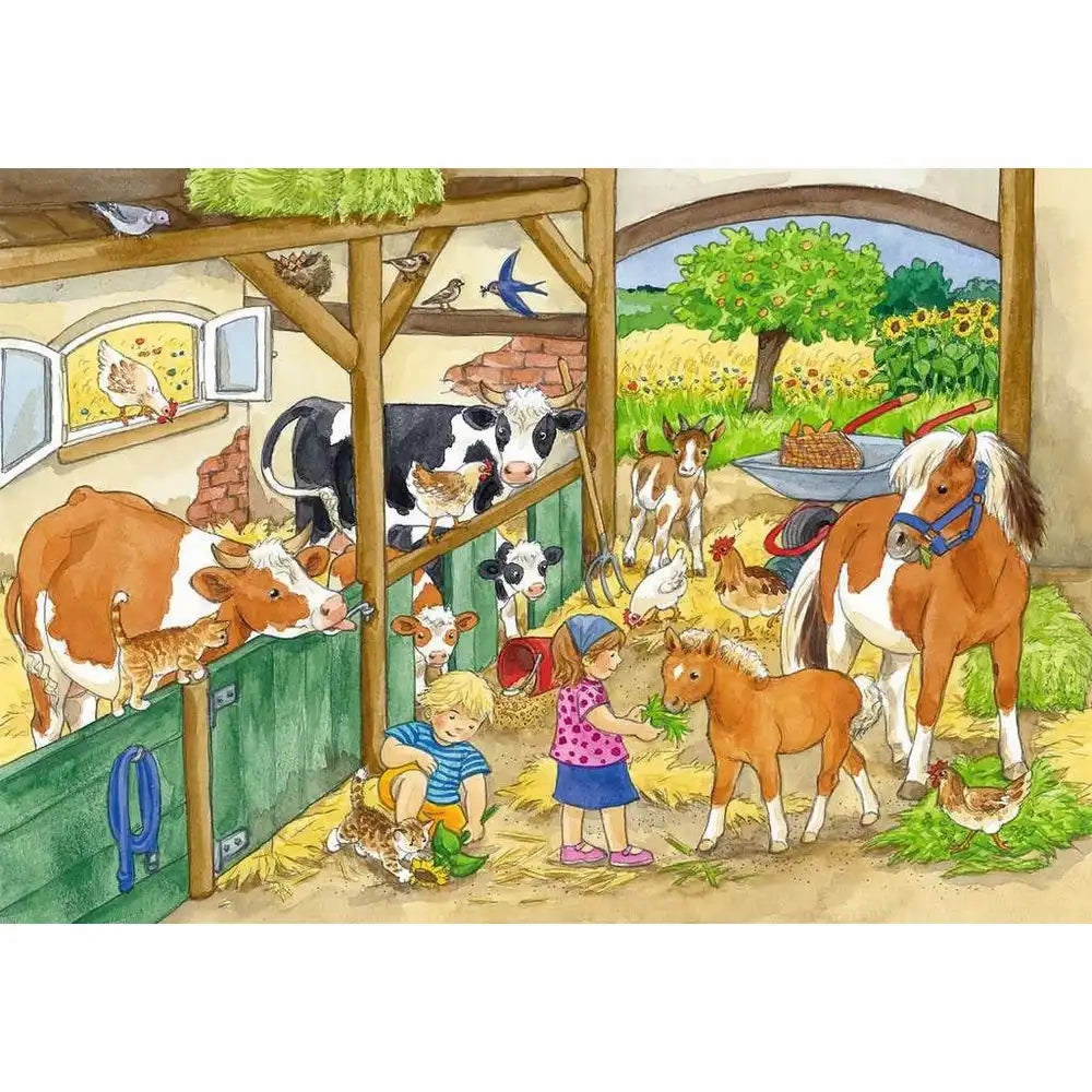 Ravensburger Puzzle 2 X 24 Teile Fröhliches Landleben