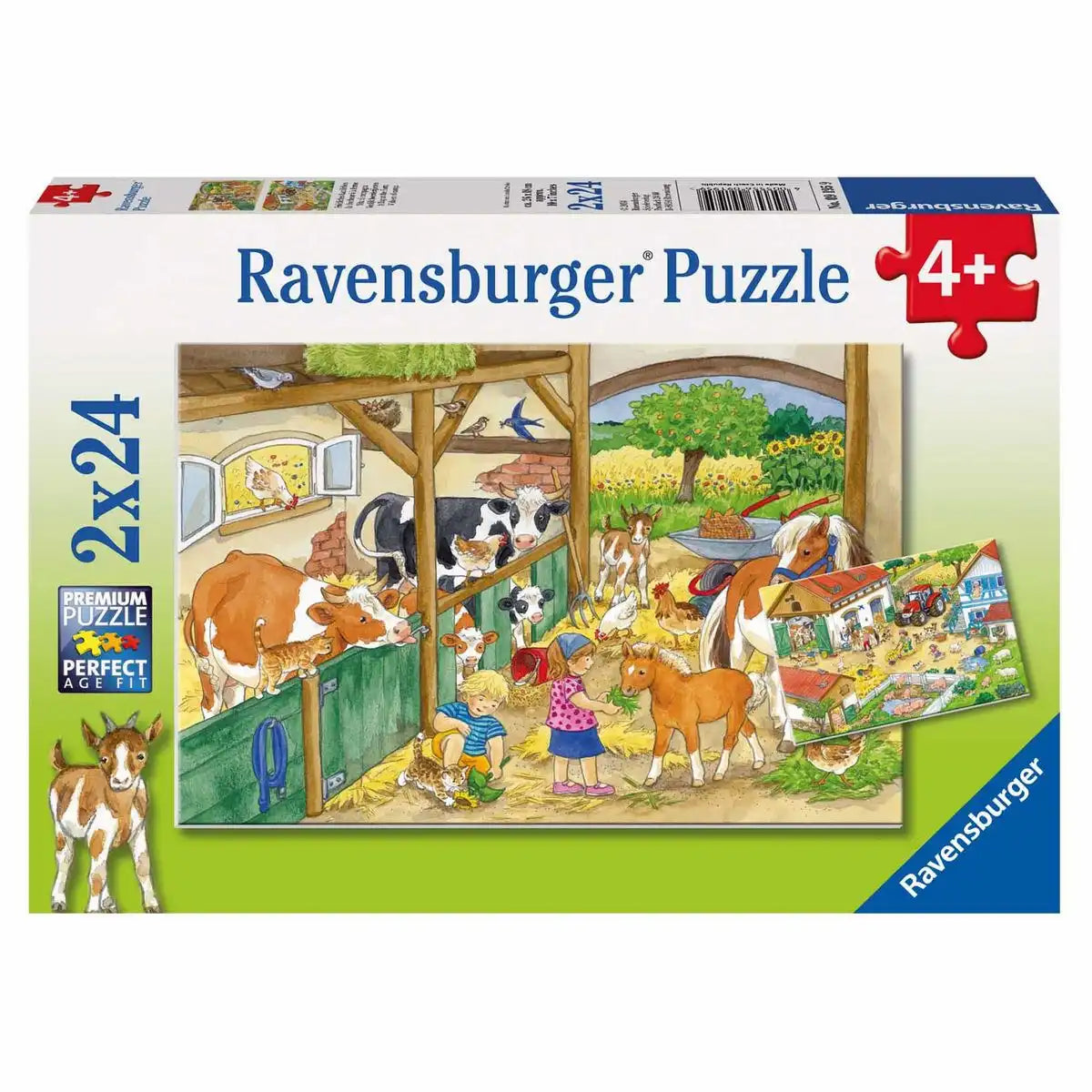 Ravensburger Puzzle 2 X 24 Teile Fröhliches Landleben